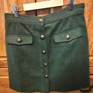 Modcloth felt Button Down Skirt NWT Size 10